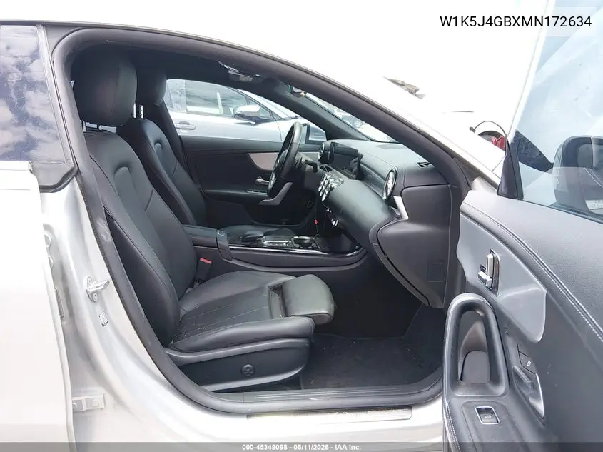 2021 Mercedes-Benz Cla 250 VIN: W1K5J4GBXMN172634 Lot: 45349098