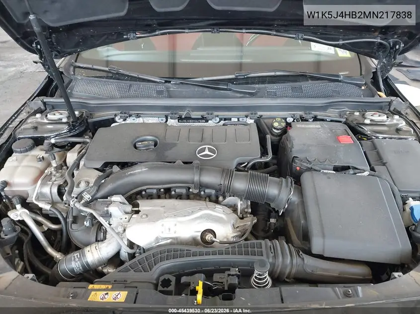 2021 Mercedes-Benz Cla 250 4Matic VIN: W1K5J4HB2MN217838 Lot: 45439530