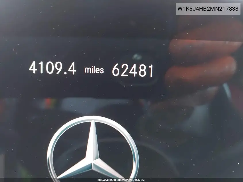 2021 Mercedes-Benz Cla 250 4Matic VIN: W1K5J4HB2MN217838 Lot: 45439530