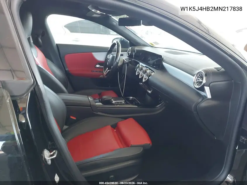 2021 Mercedes-Benz Cla 250 4Matic VIN: W1K5J4HB2MN217838 Lot: 45439530