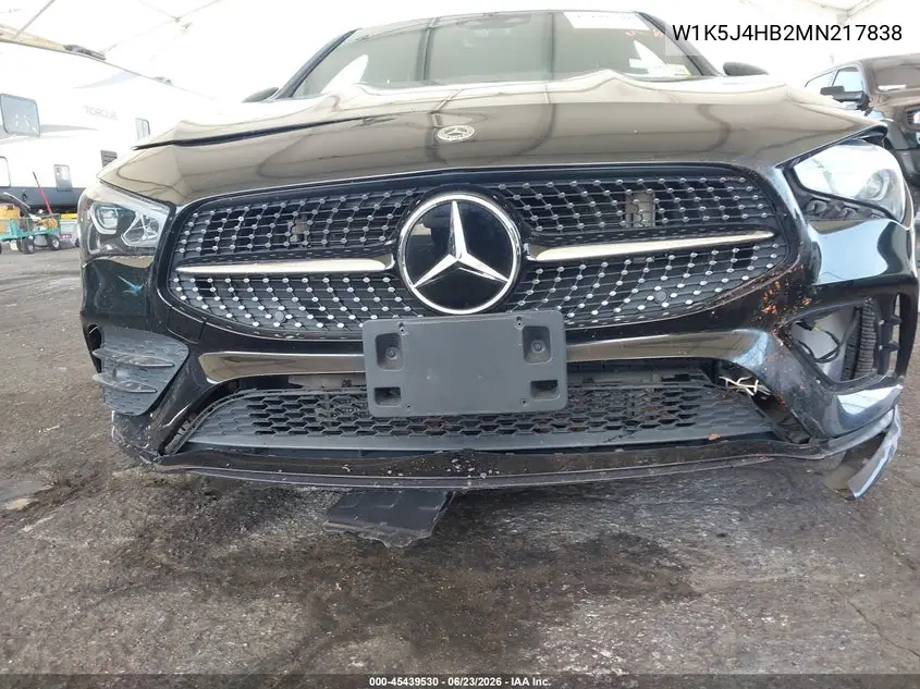 2021 Mercedes-Benz Cla 250 4Matic VIN: W1K5J4HB2MN217838 Lot: 45439530