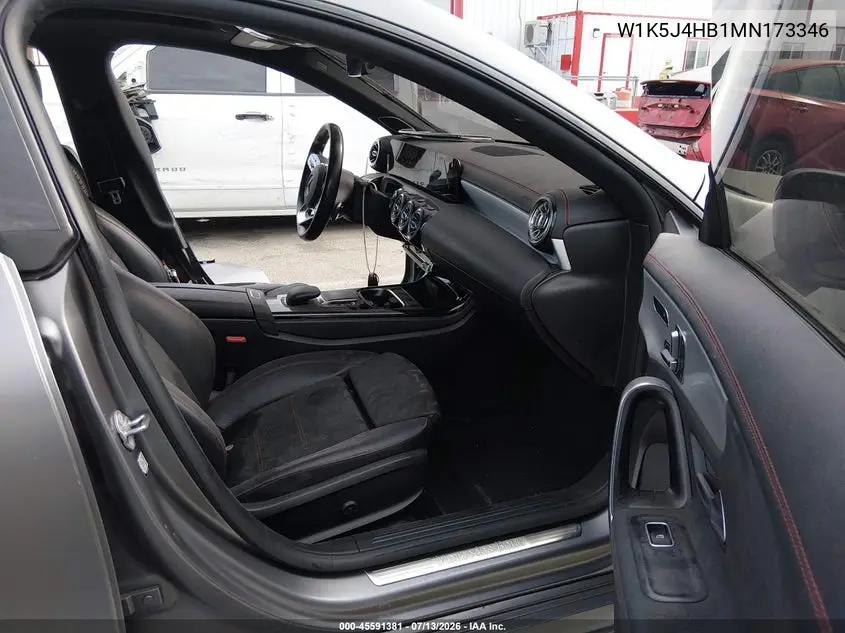 2021 Mercedes-Benz Cla 250 4Matic VIN: W1K5J4HB1MN173346 Lot: 45591381