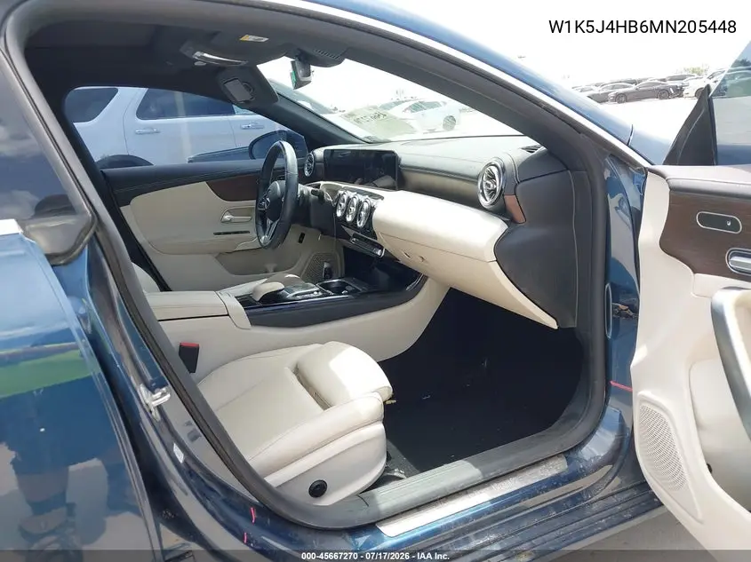 2021 Mercedes-Benz Cla 250 4Matic VIN: W1K5J4HB6MN205448 Lot: 45667270