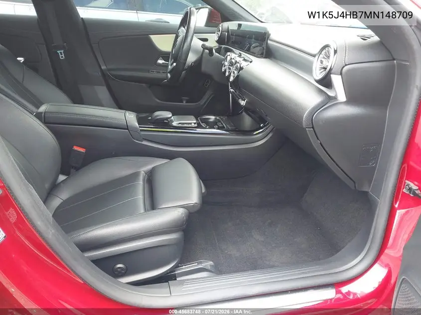 2021 Mercedes-Benz Cla 250 4Matic VIN: W1K5J4HB7MN148709 Lot: 45683748