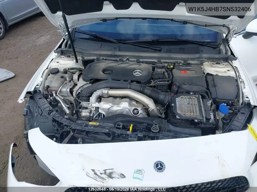 2025 Mercedes-Benz Cla 250 4Matic VIN: W1K5J4HB7SN532406 Lot: 12632045