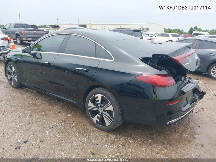 2026 Benz Cla-Class Cla250 4Ma VIN: W1KFJ1DB3TJ017114 Lot: 45643465