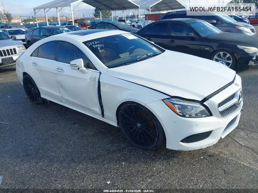 2015 Mercedes-Benz Cls 400 VIN: WDDLJ6FB2FA155454 Lot: 44054926