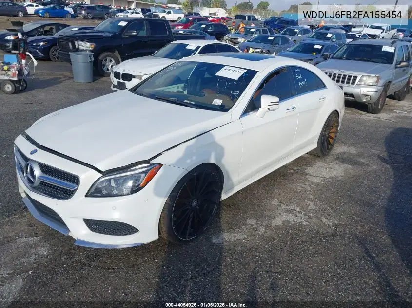 2015 Mercedes-Benz Cls 400 VIN: WDDLJ6FB2FA155454 Lot: 44054926