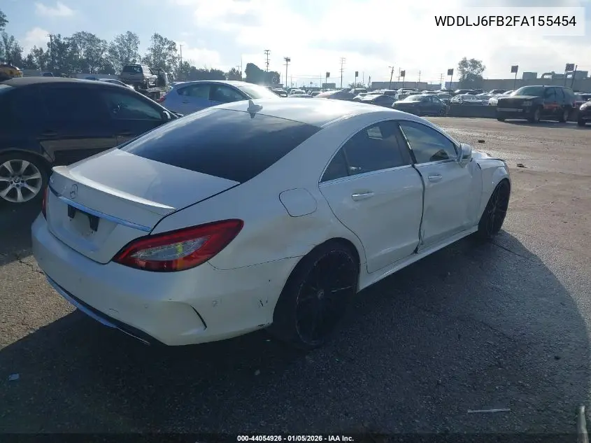 2015 Mercedes-Benz Cls 400 VIN: WDDLJ6FB2FA155454 Lot: 44054926