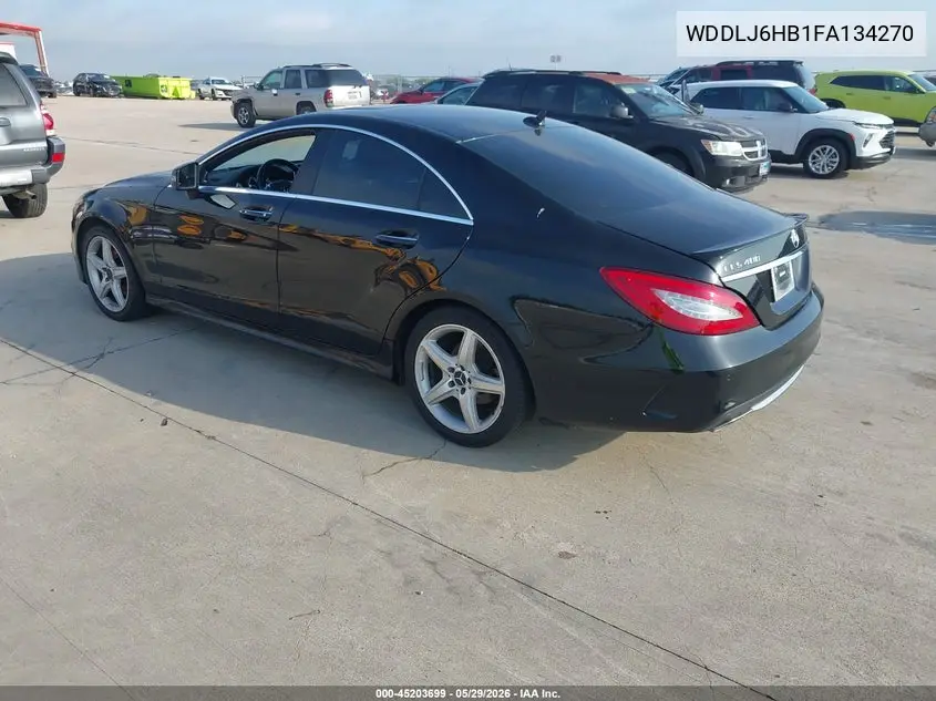 2015 Mercedes-Benz Cls 400 4Matic VIN: WDDLJ6HB1FA134270 Lot: 45203699