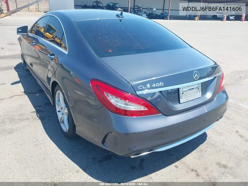 2015 Mercedes-Benz Cls 400 VIN: WDDLJ6FB6FA141606 Lot: 45403690