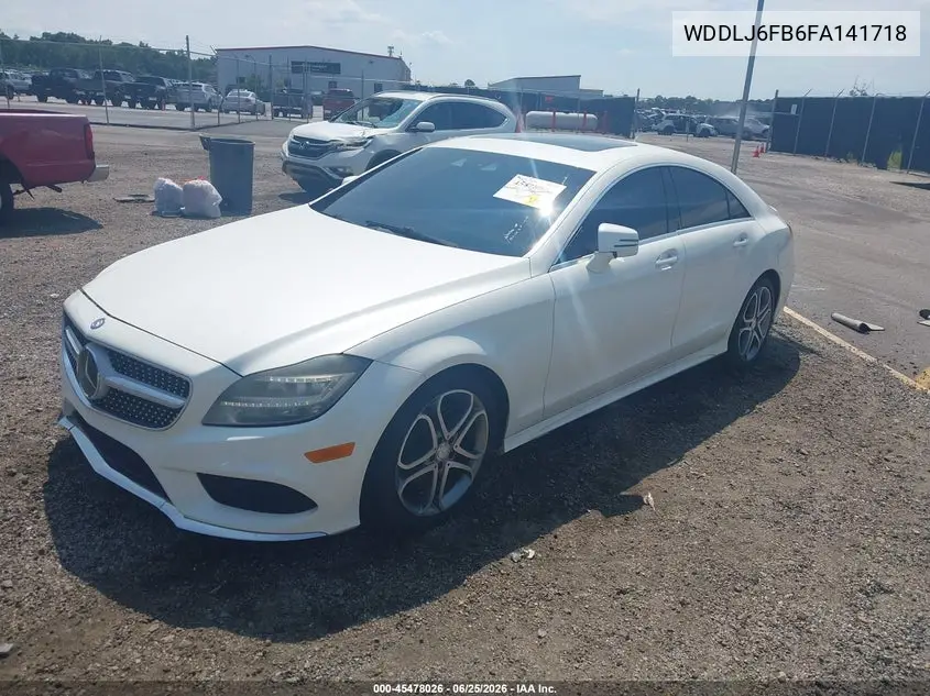 2015 Mercedes-Benz Cls 400 VIN: WDDLJ6FB6FA141718 Lot: 45478026