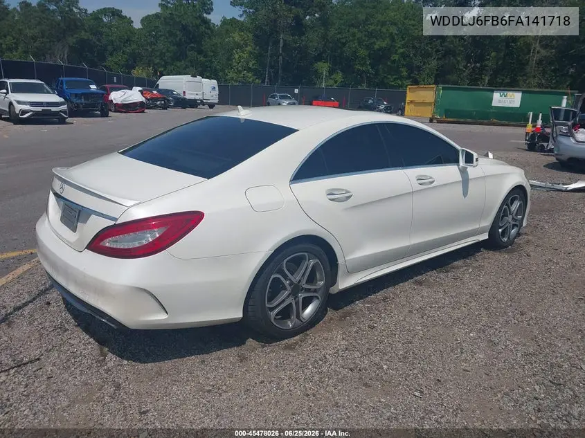 2015 Mercedes-Benz Cls 400 VIN: WDDLJ6FB6FA141718 Lot: 45478026