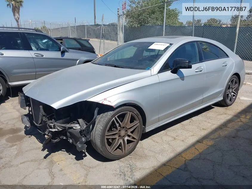 2016 Mercedes-Benz Cls 400 VIN: WDDLJ6FB9GA177887 Lot: 45613247