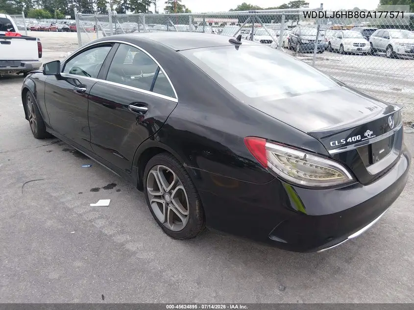 2016 Mercedes-Benz Cls 400 4Matic VIN: WDDLJ6HB8GA177571 Lot: 45624895