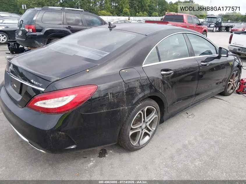 2016 Mercedes-Benz Cls 400 4Matic VIN: WDDLJ6HB8GA177571 Lot: 45624895