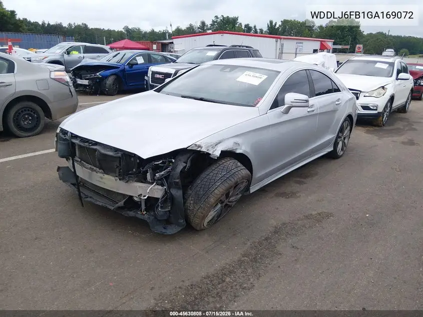 2016 Mercedes-Benz Cls 400 VIN: WDDLJ6FB1GA169072 Lot: 45630808