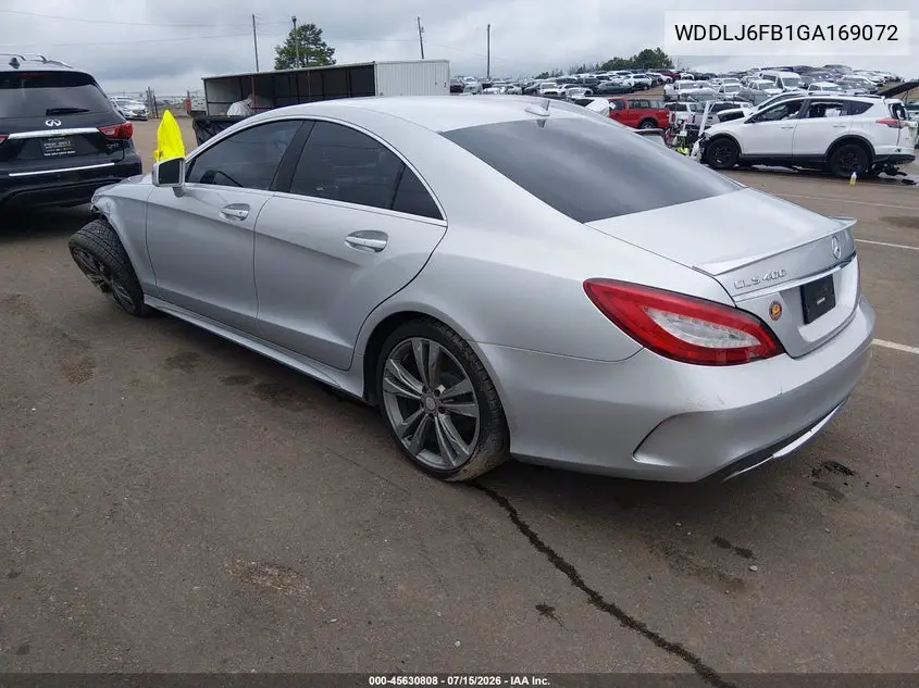 2016 Mercedes-Benz Cls 400 VIN: WDDLJ6FB1GA169072 Lot: 45630808