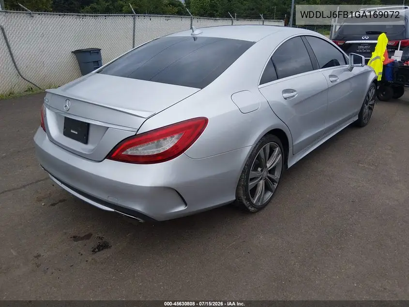 2016 Mercedes-Benz Cls 400 VIN: WDDLJ6FB1GA169072 Lot: 45630808