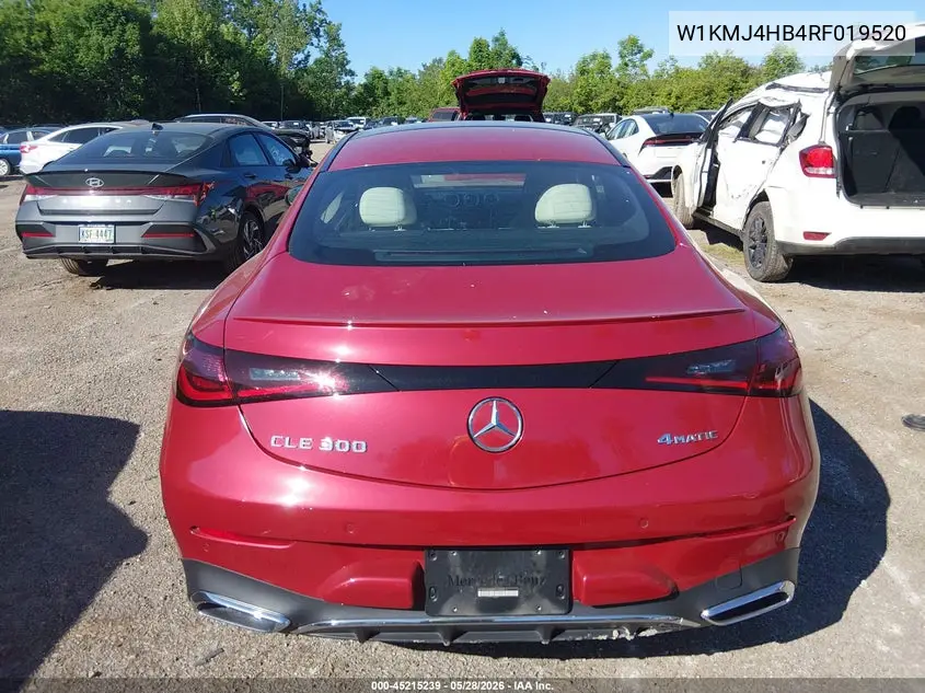 2024 Mercedes-Benz Cle 300 4Matic VIN: W1KMJ4HB4RF019520 Lot: 45215239