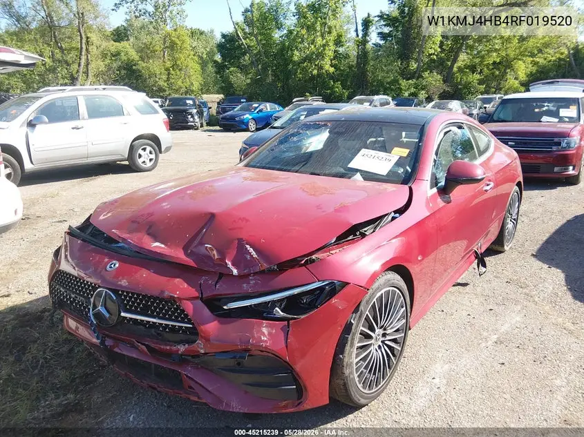 2024 Mercedes-Benz Cle 300 4Matic VIN: W1KMJ4HB4RF019520 Lot: 45215239