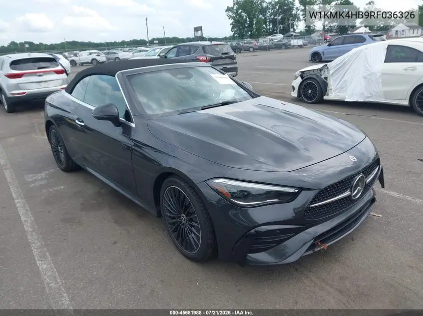 2024 Mercedes-Benz Cle 300 4Matic VIN: W1KMK4HB9RF036326 Lot: 45681988