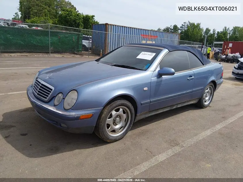 1999 Mercedes-Benz Clk 320 VIN: WDBLK65G4XT006021 Lot: 44897949