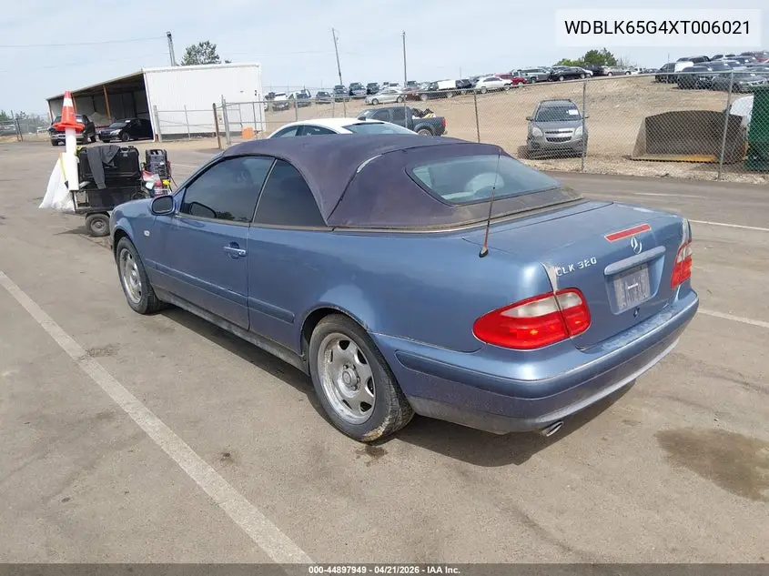 1999 Mercedes-Benz Clk 320 VIN: WDBLK65G4XT006021 Lot: 44897949