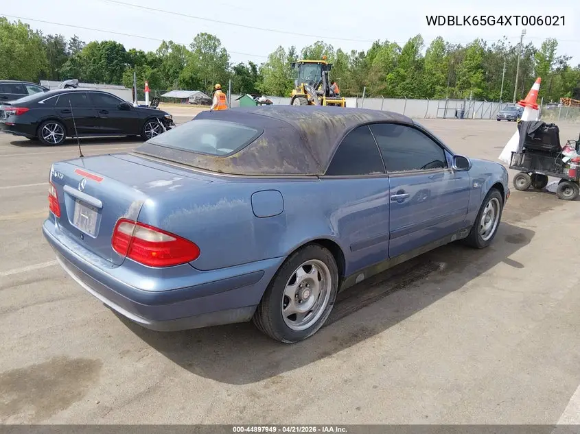 1999 Mercedes-Benz Clk 320 VIN: WDBLK65G4XT006021 Lot: 44897949
