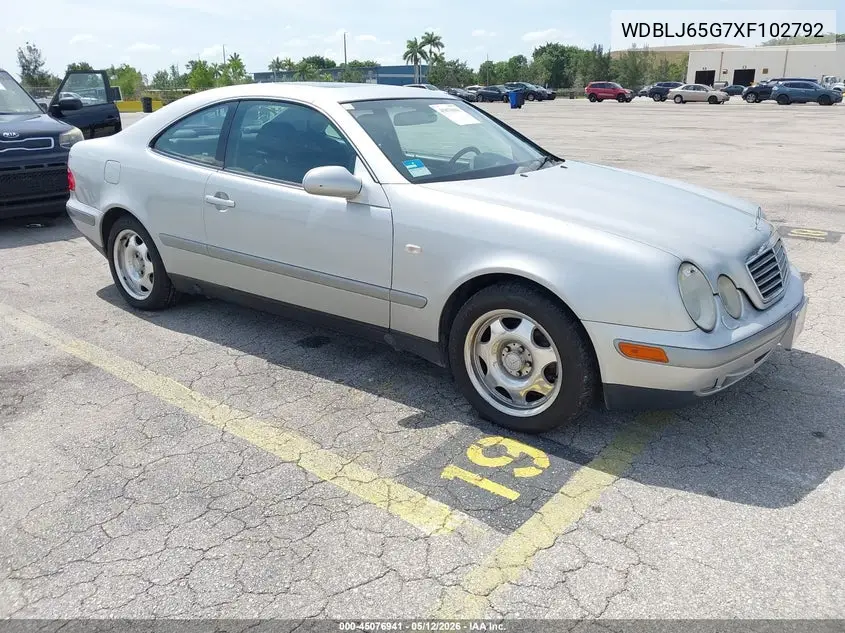 1999 Mercedes-Benz Clk 320 VIN: WDBLJ65G7XF102792 Lot: 45076941