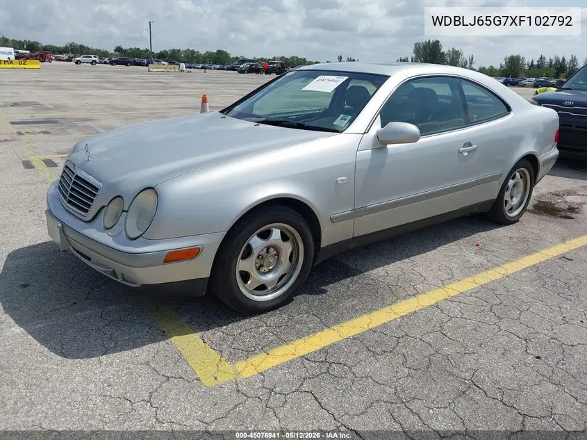 1999 Mercedes-Benz Clk 320 VIN: WDBLJ65G7XF102792 Lot: 45076941