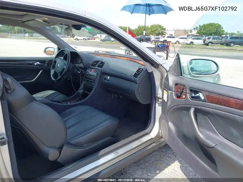 1999 Mercedes-Benz Clk 320 VIN: WDBLJ65G7XF102792 Lot: 45076941