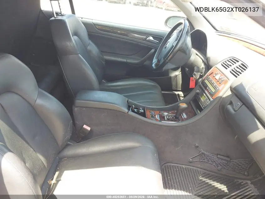1999 Mercedes-Benz Clk 320 VIN: WDBLK65G2XT026137 Lot: 45252651