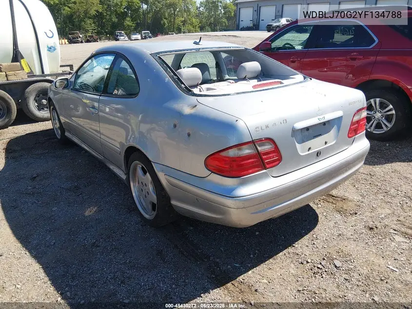 2000 Mercedes-Benz Clk 430 VIN: WDBLJ70G2YF134788 Lot: 45430272