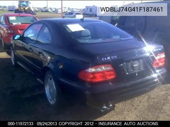 2001 Mercedes-Benz Clk55Amg VIN: WDBLJ74G41F187461 Lot: 11972133