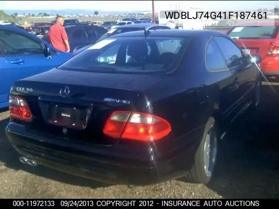 2001 Mercedes-Benz Clk55Amg VIN: WDBLJ74G41F187461 Lot: 11972133