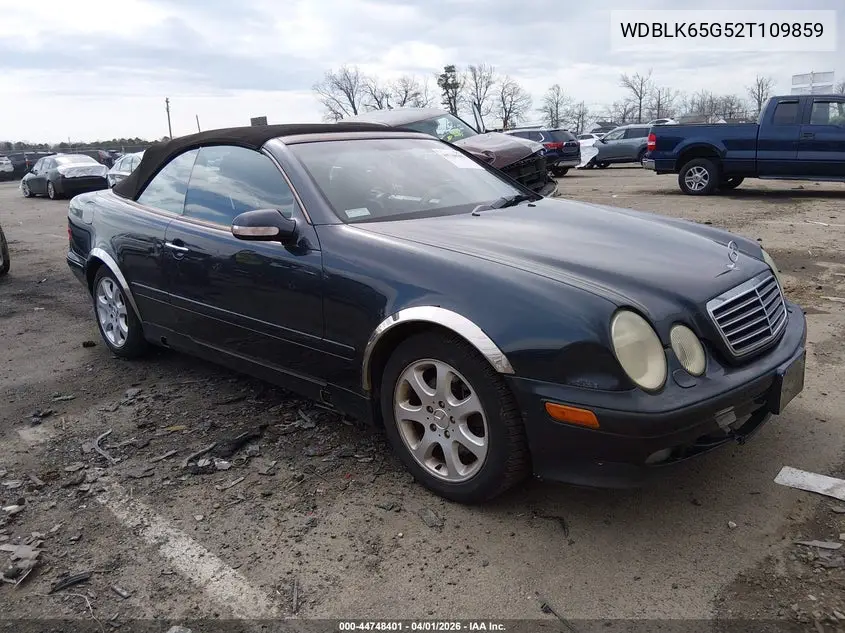 2002 Mercedes-Benz Clk 320 VIN: WDBLK65G52T109859 Lot: 44748401