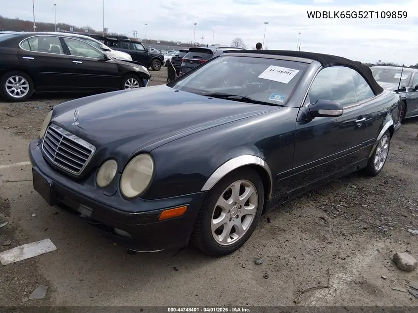 2002 Mercedes-Benz Clk 320 VIN: WDBLK65G52T109859 Lot: 44748401