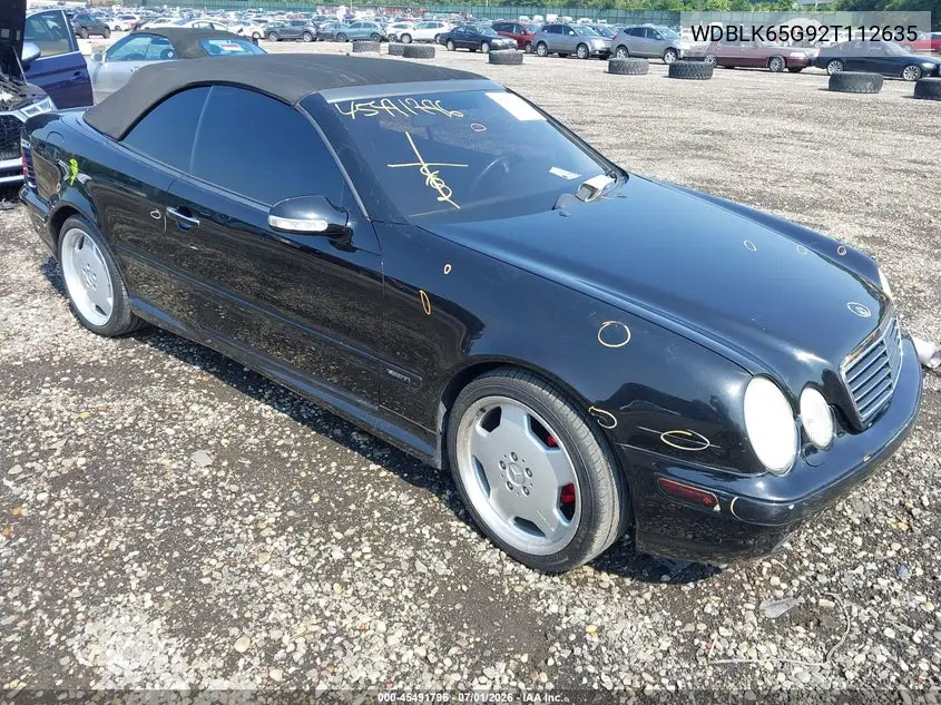 2002 Mercedes-Benz Clk 320 VIN: WDBLK65G92T112635 Lot: 45491796