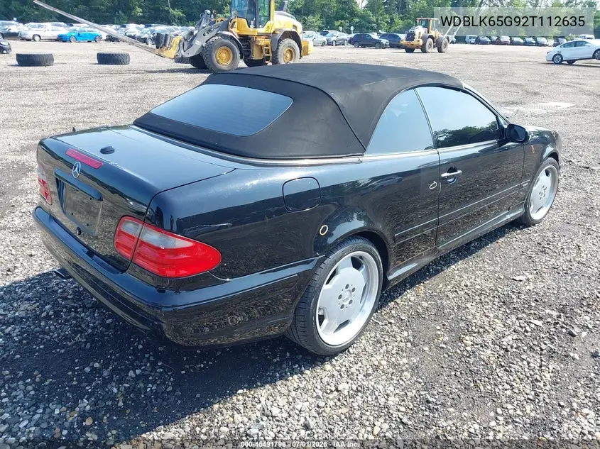 2002 Mercedes-Benz Clk 320 VIN: WDBLK65G92T112635 Lot: 45491796
