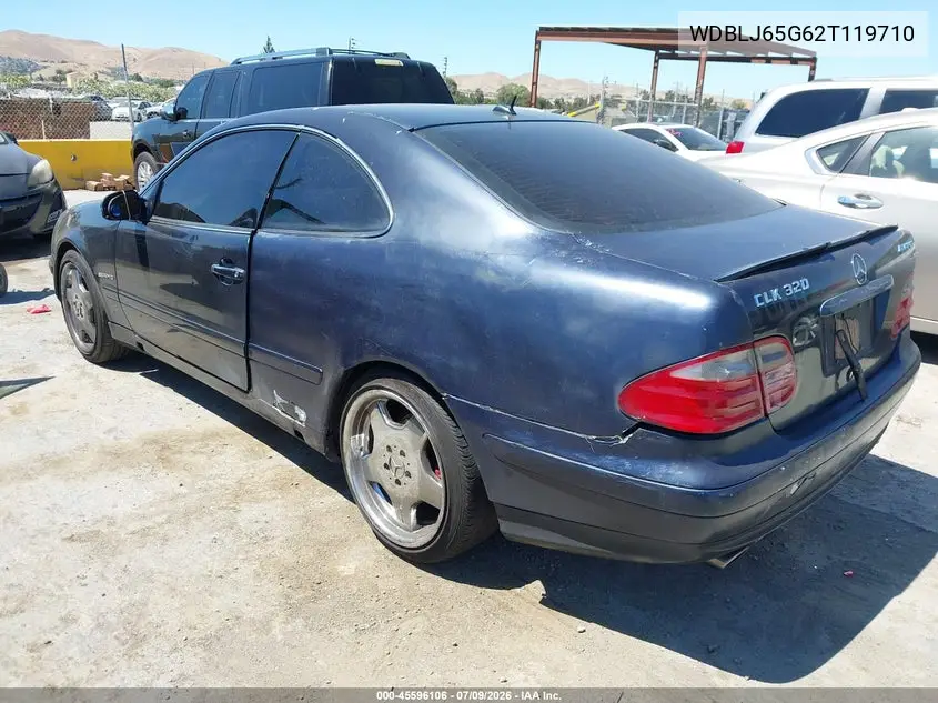 2002 Mercedes-Benz Clk 320 VIN: WDBLJ65G62T119710 Lot: 45596106