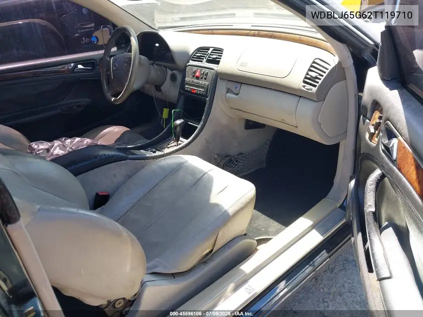 2002 Mercedes-Benz Clk 320 VIN: WDBLJ65G62T119710 Lot: 45596106