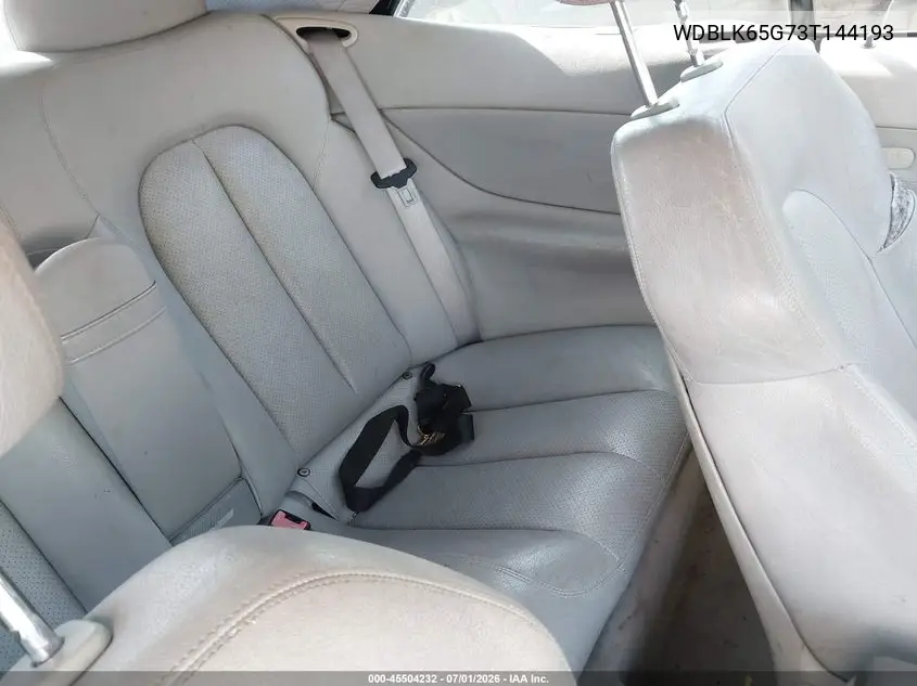 2003 Mercedes-Benz Clk 320 VIN: WDBLK65G73T144193 Lot: 45504232