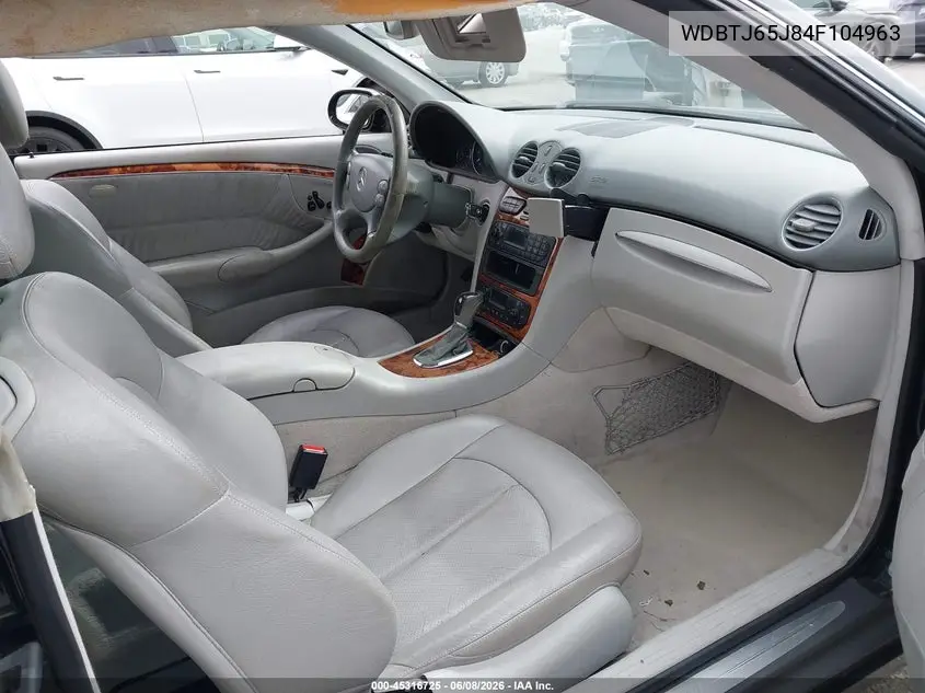 2004 Mercedes-Benz Clk 320 VIN: WDBTJ65J84F104963 Lot: 45316725