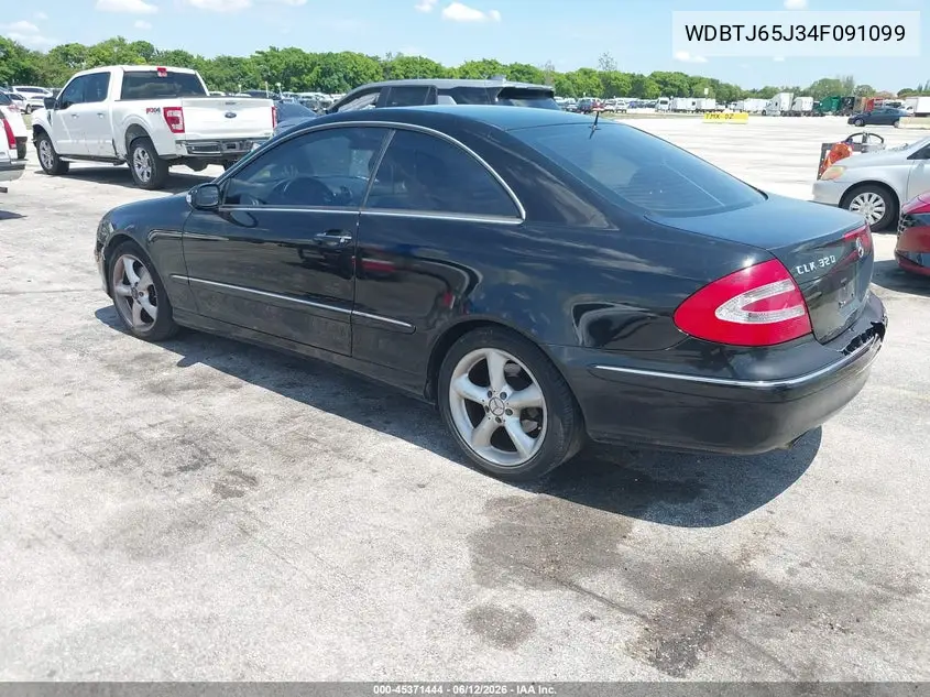 2004 Mercedes-Benz Clk 320 VIN: WDBTJ65J34F091099 Lot: 45371444