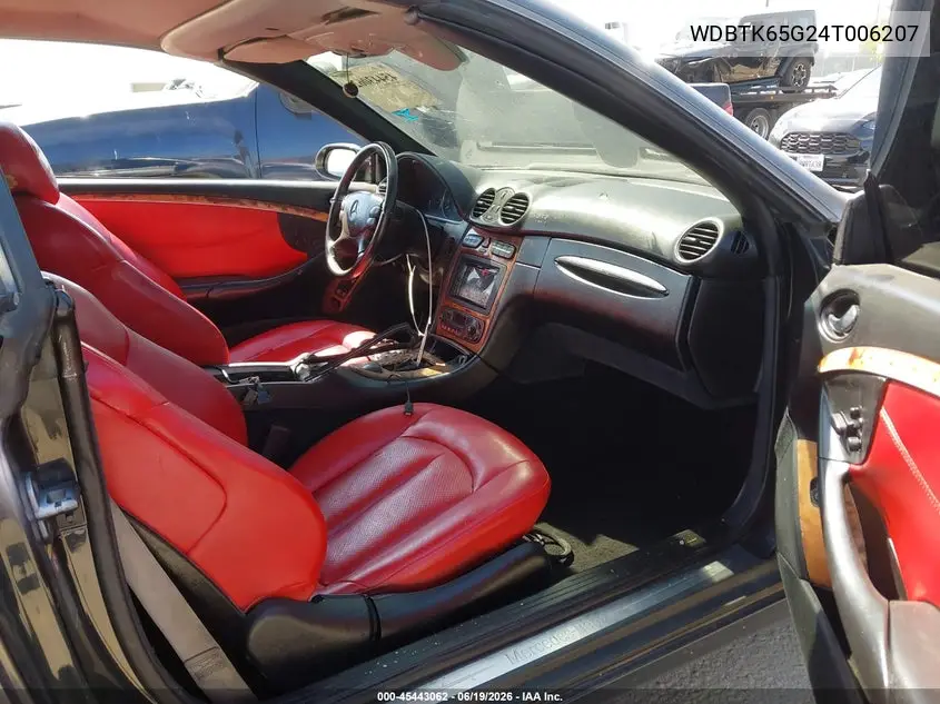 2004 Mercedes-Benz Clk 320 VIN: WDBTK65G24T006207 Lot: 45443062