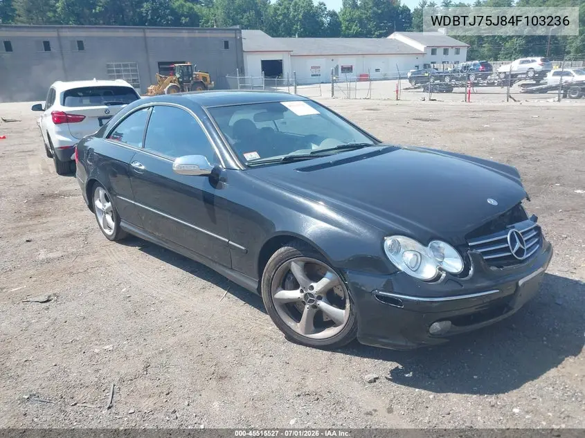 2004 Mercedes-Benz Clk 500 VIN: WDBTJ75J84F103236 Lot: 45515527
