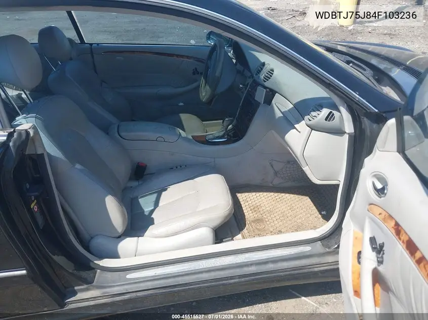 2004 Mercedes-Benz Clk 500 VIN: WDBTJ75J84F103236 Lot: 45515527
