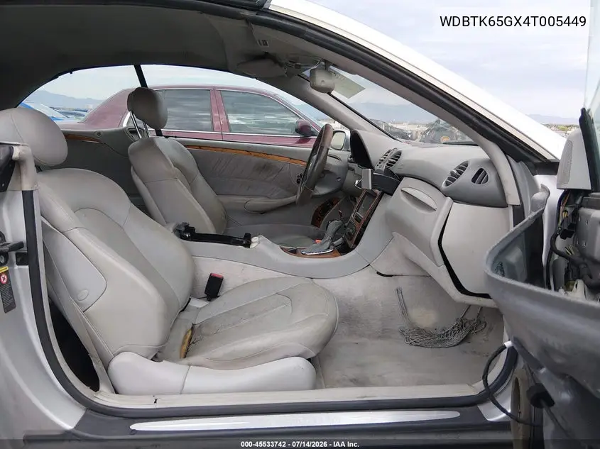 2004 Mercedes-Benz Clk 320 VIN: WDBTK65GX4T005449 Lot: 45533742