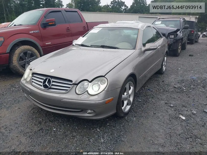 2004 Mercedes-Benz Clk 320 VIN: WDBTJ65J44F093914 Lot: 45582698